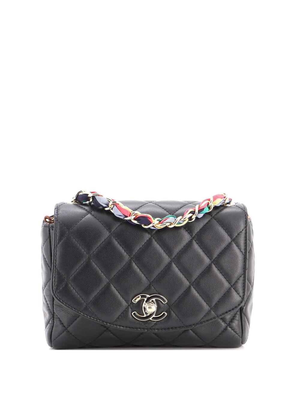Chanel Ribbon Chain Flap Bag Quilted #319048C49B